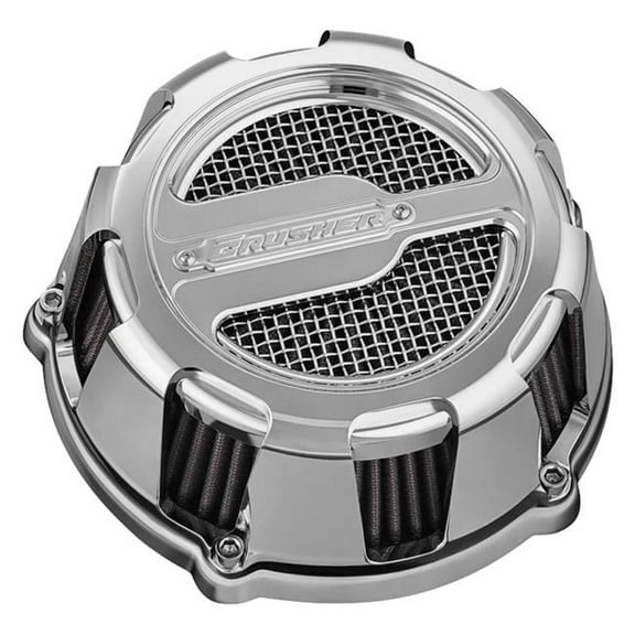 Kuryakyn Crusher Maverick Air Cleaner/Filter Assembly For Motorcycles With Custom Applications, Chrome 9886