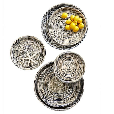 

Two s Company Set of 6 Nested Woven Trays