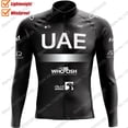 thumbnail image 4 of Chaleco cortavientos para hombre del equipo UAE 2023, color negro, de Eslovenia, para ciclismo, maillot de ciclismo de manga larga aaa MTB, 4 of 5