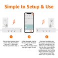 thumbnail image 4 of Amazon Basics Regleta de enchufe inteligente con 3 tomas controladas individualmente y 2 puertos USB (1 USB-A y 1 USB-C), funciona solo con Alexa, Wi-Fi de 2,4 GHz, no requiere concentrador, color bla, 4 of 5