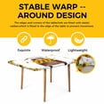 thumbnail image 4 of Sunflower Truck Table Cloths for 4 Foot Rectangle Tables, Yellow Flowers Summer Botanical Watercolor Patio Waterproof Elastic Fitted Tablecloths, Washable Rectangular Table Cover for Camping, 4 of 8