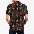 thumbnail image 3 of Balery Monster Truck Printed Men’s Short Sleeve Polo Shirt, Midweight Men's Shirt,Golf Polo shirts -Medium, 3 of 8