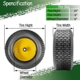 thumbnail image 4 of Roromall Set of 2 Lawn Mower Tire 15x6.00-6 4PR Lawn Mower Tire, Tractor Turf Tire, Garden Tire, 4 of 5