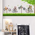 thumbnail image 4 of Rana conejo en bicicleta pegatina de pared autoadhesiva pegatina de pared para sala de estar dormitorio cocina decoración del hogar JAMW Sencillez, 4 of 5