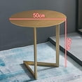 thumbnail image 3 of Chunlan Table d'Appoint en Métal, Table de Chevet en Forme de C, Table Basse pour Salon Chambre Balcon, Table à Manger, 5050 cm, 3 of 3