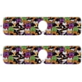 thumbnail image 2 of Coolnut Cat Witch Cute Sink Splash Guard for Faucet 2 Packs Faucet Absorbent Mats, Halloween Kawaii Kitten Faucet Handle Drip Catcher Quickly Drying Mat for Kitchen Counter Bathroom, 30"x5.5", 2 of 7