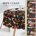 thumbnail image 2 of Tablecloth Mushroom Boho Vintage Round 60 x 60 Inch Table Cover Polyester Stain and Wrinkle Resistant Table Cloth for Kitchen Dining Coffee Party, 2 of 5