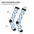 thumbnail image 2 of Lsque Penguin Winter Fun Pattern Sport Compression Socks for Men & Women 15-20 mmHg Knee High Nurse Pregnant Running Medical and Travel Athletic, 2 of 6