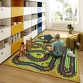 thumbnail image 3 of ASPILLOW Kids Play Rug, Non-Slip Traffic Road Car Carpet for Kids, Washable Soft Race Track Rug for Playroom Boys Bedroom Classroom,4x5ft, 3 of 9