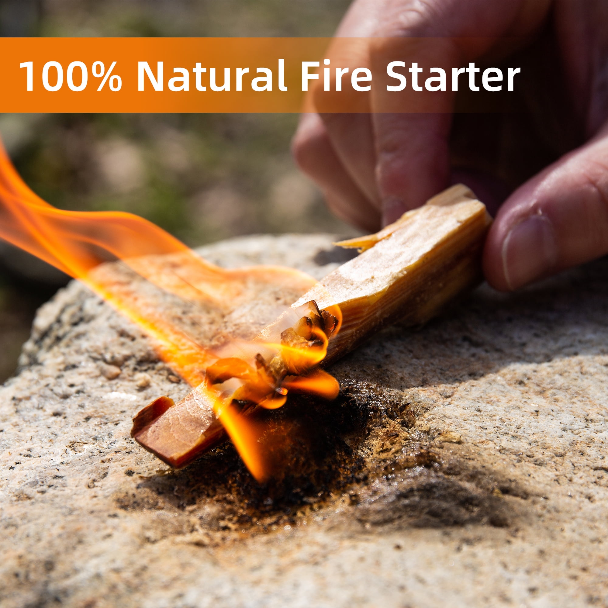 40 Lbs Fatwood Fire Starter Sticks, Natural Pine Kindling Wood, Quick Ignite Firestarter for Campfire, Fireplace, Wood Stove, Bonfire and BBQ Grill