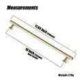 thumbnail image 2 of Goo-Ki 10''(256mm) Hole Center Gold Zinc Alloy Cabinet Handles - Modern Striped Decorations Cabinet Pull Hardware for Bedroom, Kitchen, 6 Pack, 2 of 7