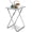 White, variant on General Tv Trays, Folding Tray Table, Dinner Tray Table with No Assembly Required&Sturdy, Foldable Snack Eating Trays Table for Living Room, 15 x 18.9 x 26 in(White Marble,1PC)