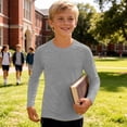 thumbnail image 7 of OGLCCG Boys Athletic Shirts Kids UPF 50+ Long Sleeve Sun Protection Quick Dry Shirts Summer Sport Tennis Tees 5-14 Years, 7 of 7