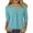 Green, variant on Womens V-Neck Long Sleeve Shirts Banded Bottom Pleated Tops Fall Dressy Casual Blouses