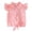 Pink, variant on Toddler Girl Button Shirt Tie Knot Shirt Plaid Blouse Sleeveless Ruffled Tops Kids Baby Summer Clothes Size 4-5 Years Pink
