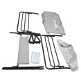 thumbnail image 2 of Cambiador de pañales portátil plegable Nikou con ruedas altura ajustable organizador móvil color gris, 2 of 15