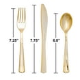 thumbnail image 5 of (2 pack) Gold Disposable Plastic Cutlery 24 Count New by Way to Celebrate, 5 of 8
