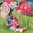 thumbnail image 3 of 9 inch Satin Love You Mom Blossoms Mini Shape (Air-Fill Only) Foil Mylar Balloon - Party Supplies Decorations, 3 of 4