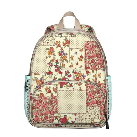 Pioneer Flower Backpack Backpack for School,Cute School Bag,Schoolbag with Adjustable Shoulder Straps & Padded Back,13.8"x11.4"x6"
