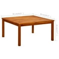 thumbnail image 4 of vidaXL Garden Coffee Table 85x85x45 cm Solid Acacia Wood, 4 of 5
