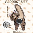 thumbnail image 3 of Clearance Hooks under $5,Cat Butt Towel Holder Round Towels Hooks With Adhesive Backing Wall Mount Dishcloth Hook Hanger Dark Brown Cat Hanging Decorations For Home Kitchen Shower Bathroom Cabi, 3 of 8