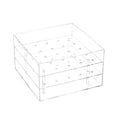 thumbnail image 3 of Florero de acrílico transparente, organizador de maquillaje y cosméticos, caja de almacenamiento de flores inmortales 25 Hoyos, 3 of 9