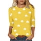 thumbnail image 3 of TaTaai Women's Casual Green Print Blouse Round Neck 3/4 Sleeve St. Patrick's Day T-Shirt Loose Fit Irish Holiday Spring Wear Gift, 3 of 5