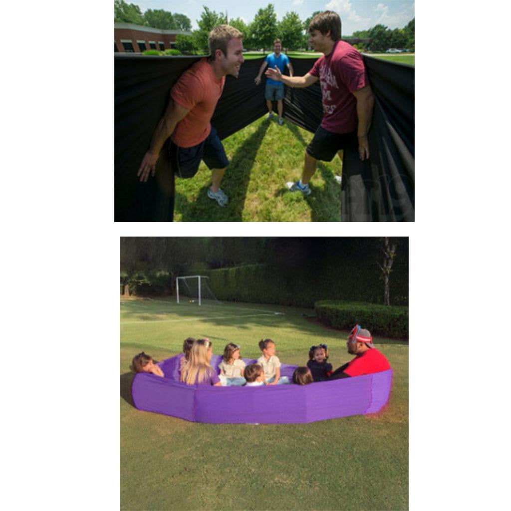 Training Wheel Tube Stretchy Lycra Cloth Equipment Outdoor Game for Play Set for Garden Yard Max 10Pax Adults Group Buil