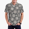 thumbnail image 1 of Fotbe Sparkling Snowflakes Camiseta Polo de Golf para Hombre con Estampado – Camisa Deportiva Transpirable con Cuello Abotonado-XX-Large, 1 of 6