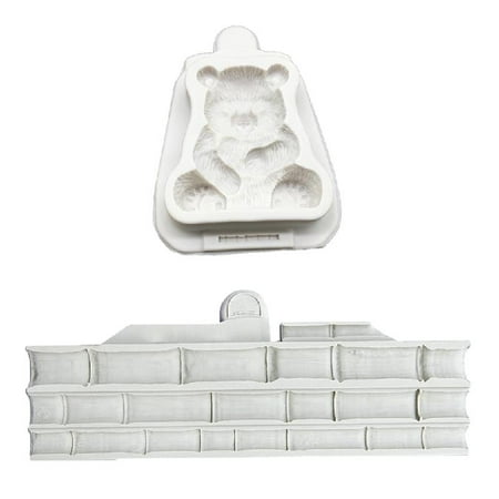 

Silicone Material 3D Mold Sugarcraft Fondant Chocolate Making Bamboo Leaf and Panda Shape Mold Cake Bake Decorating Tool