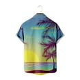 thumbnail image 5 of qolati Hawaiian Shirts for Men Summer Short Sleeve Tropical Print Button Down Beach Shirt Casual Loose Fit Cuban Guayabera Bowling Shirt Gift for Men 2024, 5 of 6