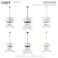 thumbnail image 5 of Livex Lighting - Cresthaven - 4 Light Chandelier in Contemporary Style - 18, 5 of 12
