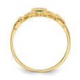 thumbnail image 2 of 14K Yellow Gold Ring Band Themed Cubic Zirconia CZ Green, Size 7, 2 of 5