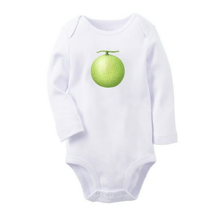 

Fruit Melon Image Print Cute Rompers Newborn Baby Unisex Bodysuits Infant Jumpsuits Toddler 0-12 Months Kids Long Sleeves Oufits (White 6-12 Months)
