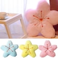 thumbnail image 1 of Neinkie Flower Floor Pillow Flower Plush Cushion Sakura Shape Seat Cushion Cute Seating Pad Oversized Throw Pillow for Home Sofa Bed Decoration, 1 of 5