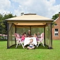 thumbnail image 2 of Yescom 11x11ft Pop-Up Gazebo Tent with Netting Carry Bag Carry Bag Party Home Backyard, 2 of 9