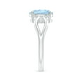 thumbnail image 3 of Angara Natural 1.5 Ct. Aquamarine Solitaire Ring in 14K White Gold for Women (Ring Size: 6.5), 3 of 10