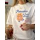 thumbnail image 1 of Camisetas gráficas para mujer, de manga corta, de algodón, para veranoA Round-Neck Printed T-Shirt, Vintage Casual Printed Top for Women.Father's Day, Mother's Day, New Year, Spring Festival, Valent, 1 of 6