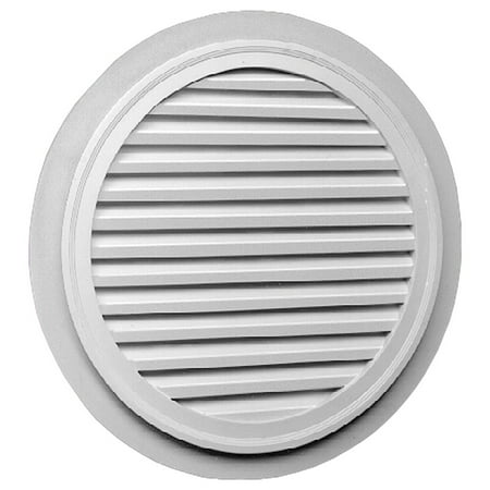 

32 W x 32 H x 1 5/8 P Round Louver w/ 2 Flat Trim Functional
