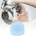 thumbnail image 2 of Unique Bargains 1 Pc Handle Grip Massage Hair Brush for Head Massage 3.15"x3.15"x2.36" Blue, 2 of 6