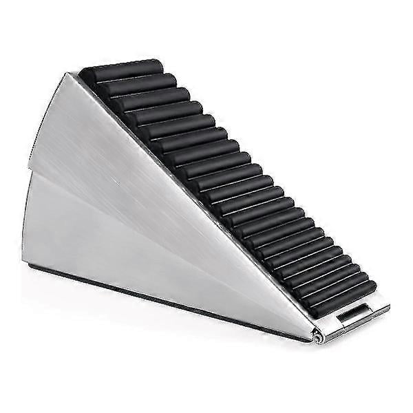Door Stop, Heavy Duty Door Stop Wedge, High Door Stops for Door Bottom, Adjustable Spring Loaded Door Stop