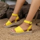 thumbnail image 1 of Zapatos de playa informales para mujer sandalias con correa de hebilla de cuero PU calzado para exteriores para mujer, 1 of 6