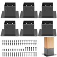 thumbnail image 1 of Soportes de postes FNXAOR 4x4 para barandillas de madera para terrazas y porches, 1 of 7