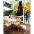 thumbnail image 5 of nqOlkjepod Outdoor Curtains for Patio Waterproof, Pastoral Flowers Outdoor Privacy Panels Grommet, Botanical Garden Flora Illustrations Blackout Outside Curtains for Porch/Cabana 54"x108", 2 Panels, 5 of 8
