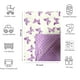 thumbnail image 2 of Manta de bebé KASIYLUX Purple Butterfly 76x102 cm Minky, 2 of 7