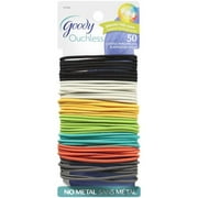Goody Ouchless No Metal Gentle Saltwater Taffy Colors Ponytailers, 50 Pack