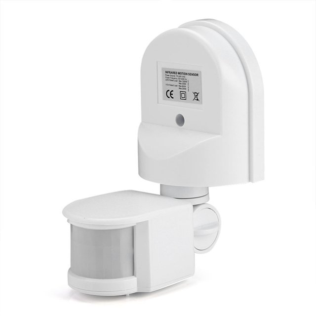 Interrupteur d'Ampoule Détecteur de Mouvement Infrarouge PIR Réglable AC 110-240v