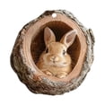 thumbnail image 2 of Adornos para árboles navideños, colgantes festivos, decoraciones planas de acrílico, con diseños de animales, con cuerda colgante para el árbol de Navidad, coronas, decoración estacional, 2 of 6