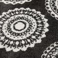 thumbnail image 2 of Mainstays 9'X12' Charcoal Gray Medallion Shag Indoor Area Rug, 2 of 7