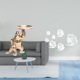 thumbnail image 2 of Escultura Con Bandeja Y Espejo Acrílico Con Forma De Pez. Adhesivos De Pared Para Sala De Estar, Estantería, Sofá, Fondo De TV. Adorno Decorativo Removible., 2 of 6